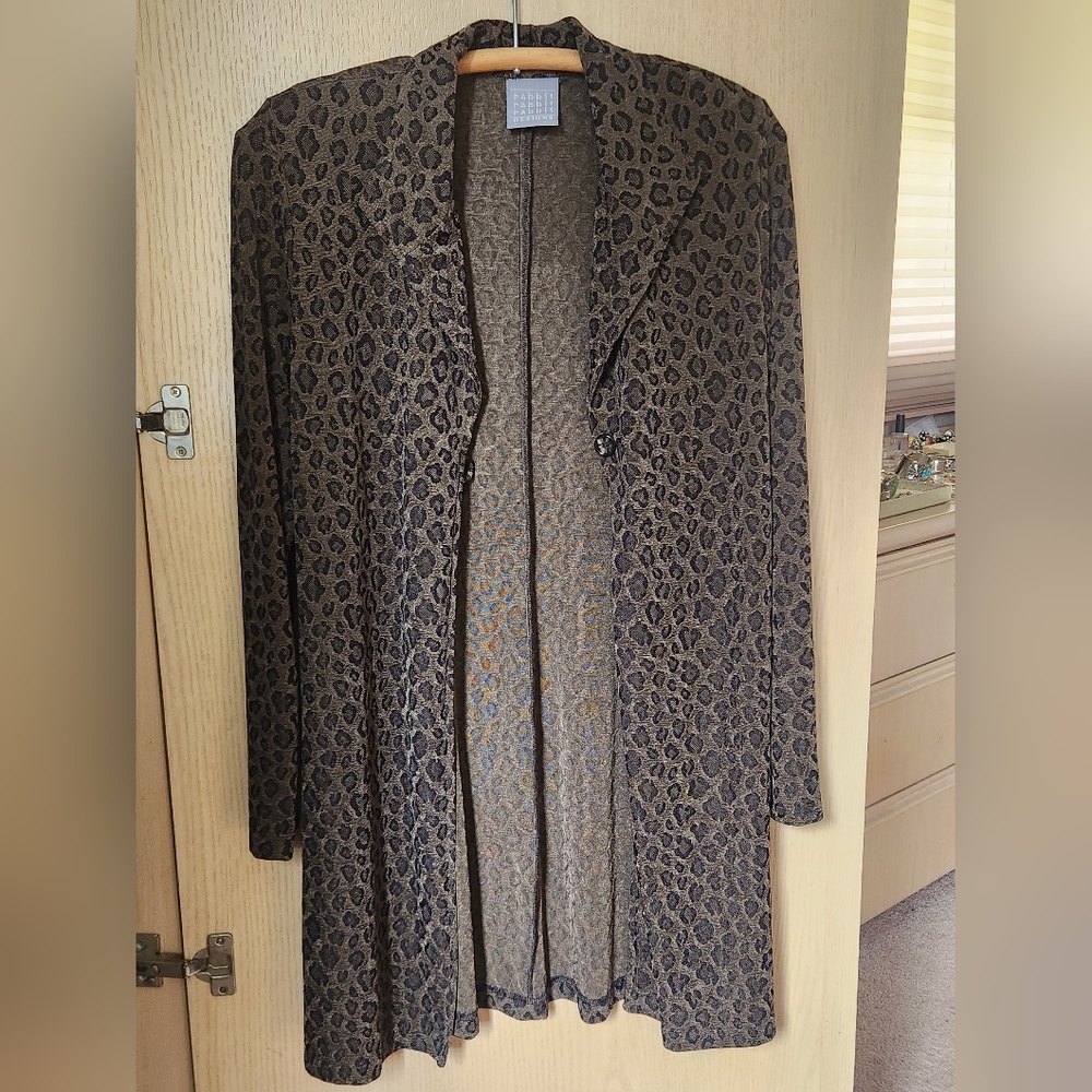 Rabbit Rabbit Rabbit Leopard Print Duster